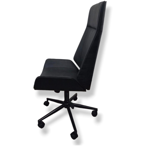Silla Ejecutiva Tokio Chapa Nogal Negro & Piel PU - Imagen 7
