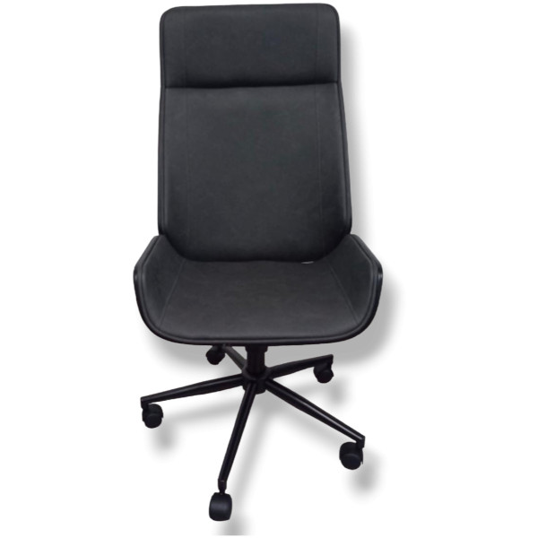 Silla Ejecutiva Tokio Chapa Nogal Negro & Piel PU - Imagen 4