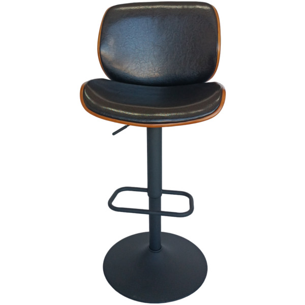 Banco Eva-B2 Madera Piel Texturizada Base Negra - Imagen 2