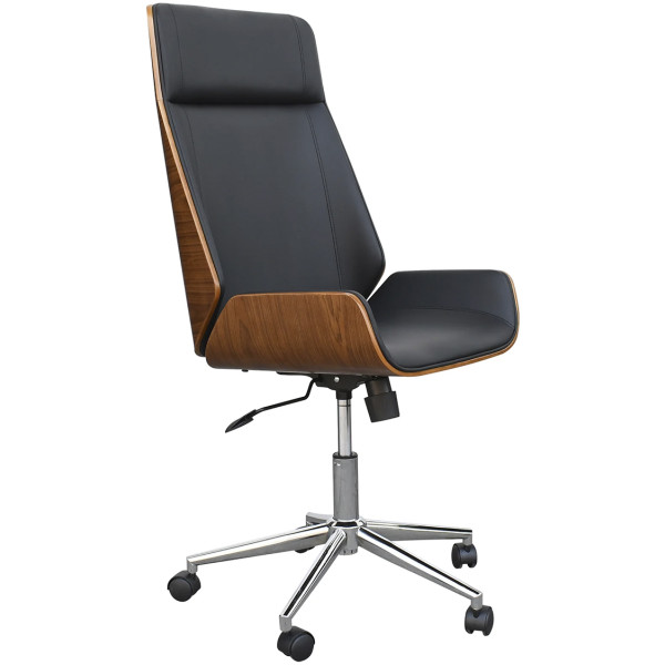 Silla Ejecutiva Tokio-N Chapa Nogal  & Piel PU - Imagen 4