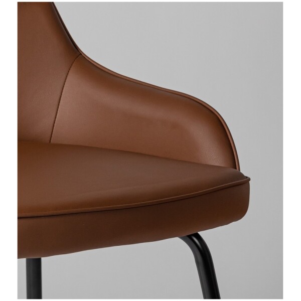 Silla Hamburgo Piel Pu Cafe pata metal - Imagen 9