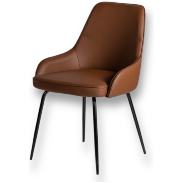 Silla Hamburgo Piel Pu Cafe pata metal - Imagen 3