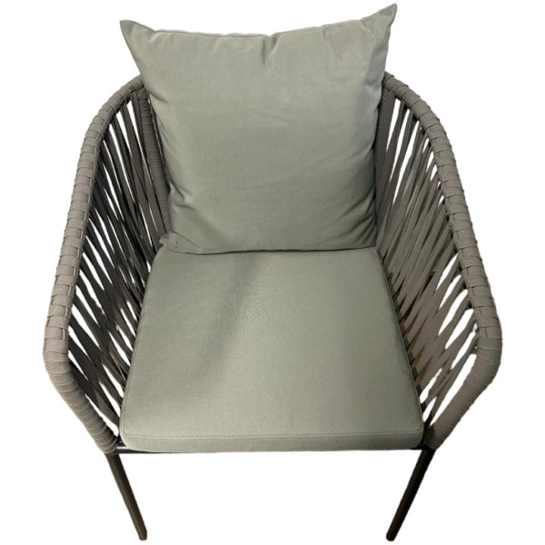 Silla Exterior Cancun  Nylon plano con 2 cojines Importado - Imagen 2