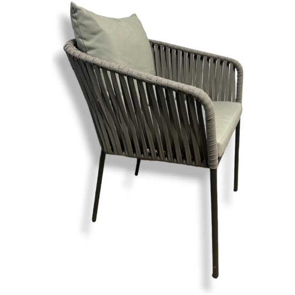 Silla Exterior Cancun  Nylon plano con 2 cojines Importado - Imagen 3
