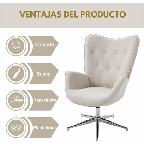 Silla Funkel Sillon Ocasional Pata Estrella Diseño Nodrico velvet terciopelo - Imagen 9