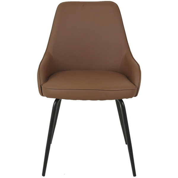 Silla Hamburgo Piel Pu Cafe pata metal - Imagen 2