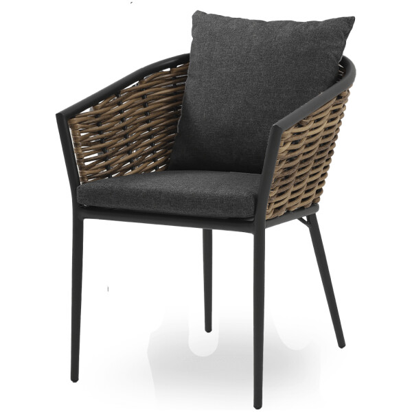 Silla Exterior Tulum Rattan Sintetico Todo Clima Aluminio