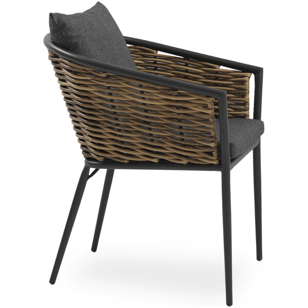 Silla Exterior Tulum Rattan Sintetico Todo Clima Aluminio - Imagen 4