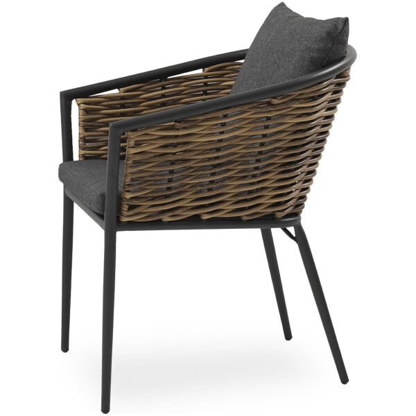 Silla Exterior Tulum Rattan Sintetico Todo Clima Aluminio - Imagen 5