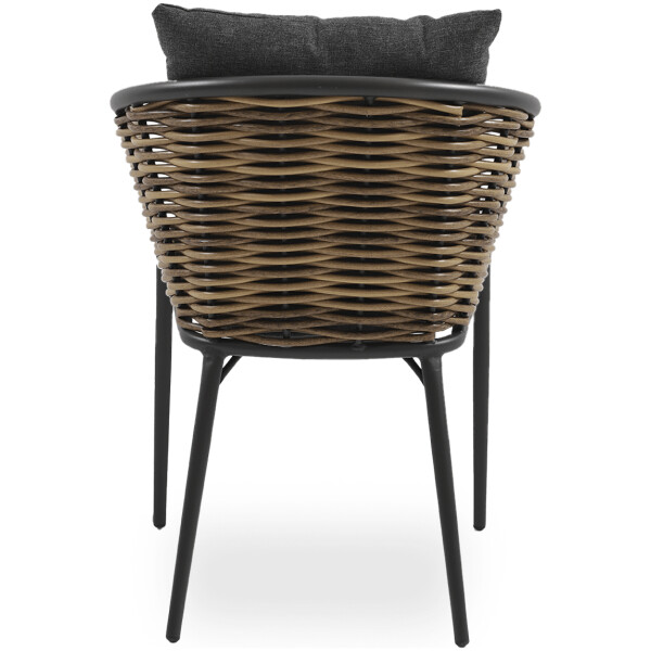 Silla Exterior Tulum Rattan Sintetico Todo Clima Aluminio - Imagen 6