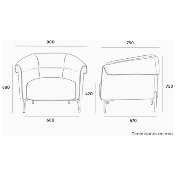 Sillon Amelia 1P - Imagen 6