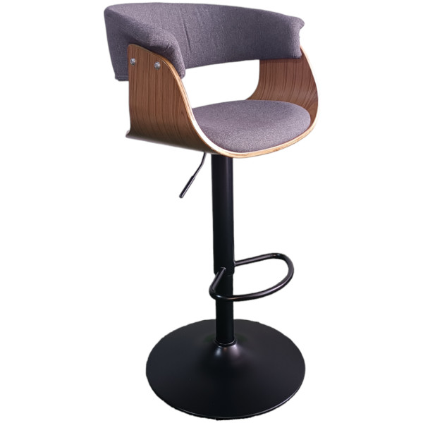 Banco mn1-t  Tela Gris Base Negro