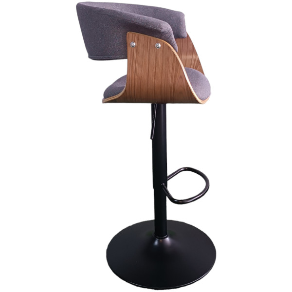 Banco mn1-t  Tela Gris Base Negro - Imagen 2