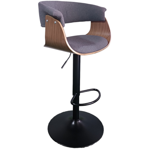 Banco mn1-t  Tela Gris Base Negro - Imagen 4