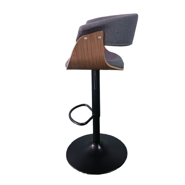 Banco mn1-t  Tela Gris Base Negro - Imagen 3