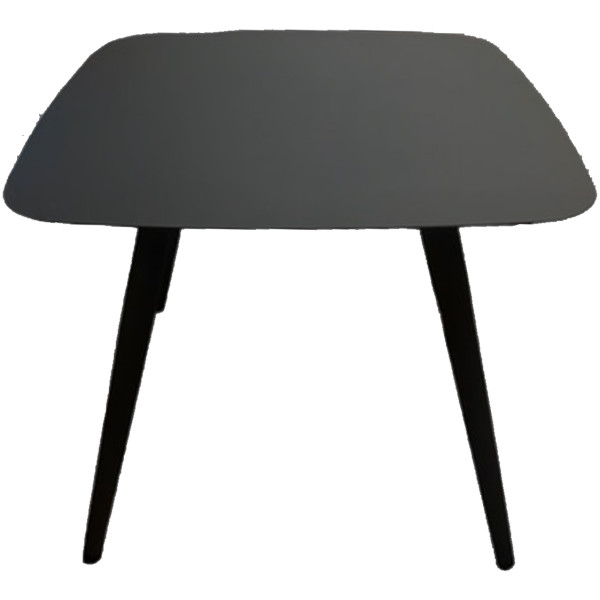 Mesa Exterior Ibiza Acero Negra Recubrimiento Uv  Salino anticorrosivo