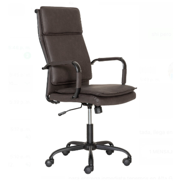 Silla Ejecutiva GA-005A Estilo Eames aluminium acojinada