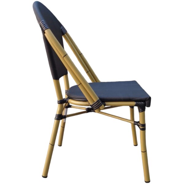 Silla Rattan French Eco Mesh Ratan Estilo Bistro Frances Metal Francesa - Imagen 5