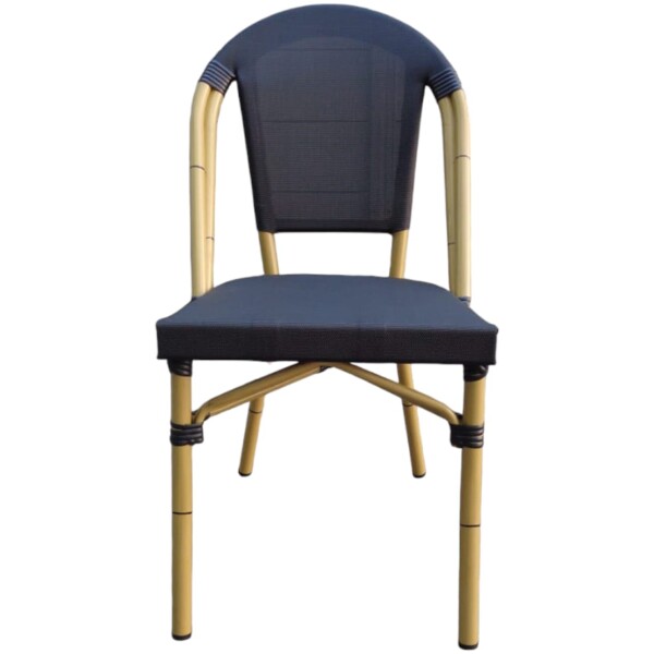 Silla Rattan French Eco Mesh Ratan Estilo Bistro Frances Metal Francesa - Imagen 2