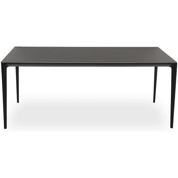 Mesa Rectangular Porcelanato Y Metal Austin 180 Negro - Imagen 3