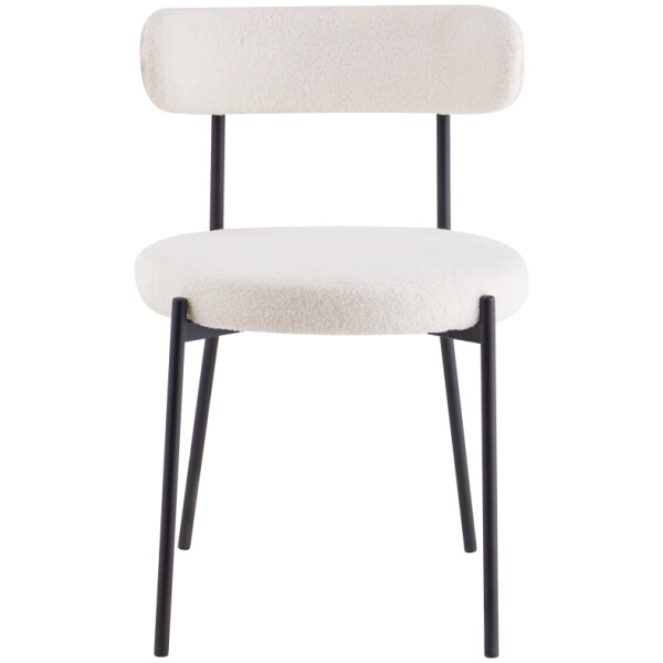 Silla Bounce Blanca tela tipo borrega - Imagen 2