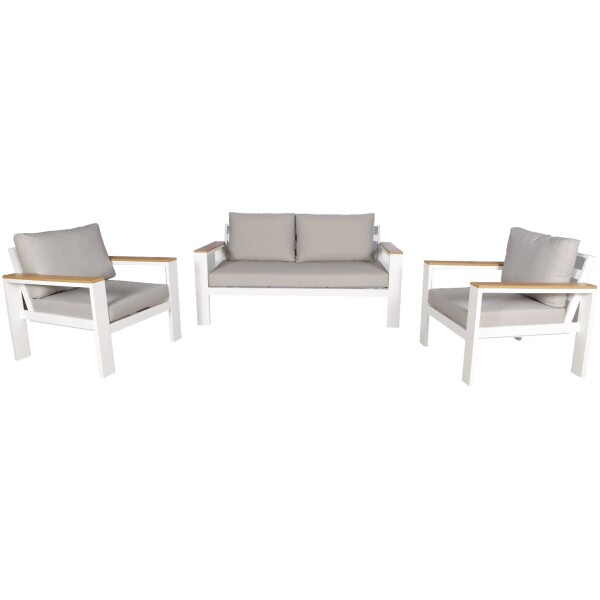 Sala de Exterior Santorini recubrimiento UV y salinizacion sillones Estructura Gris - Imagen 3
