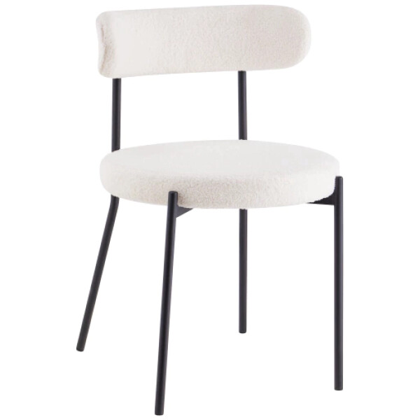 Silla Bounce Blanca tela tipo borrega - Imagen 3