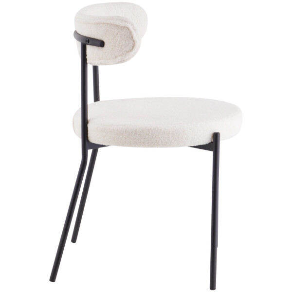 Silla Bounce Blanca tela tipo borrega - Imagen 4