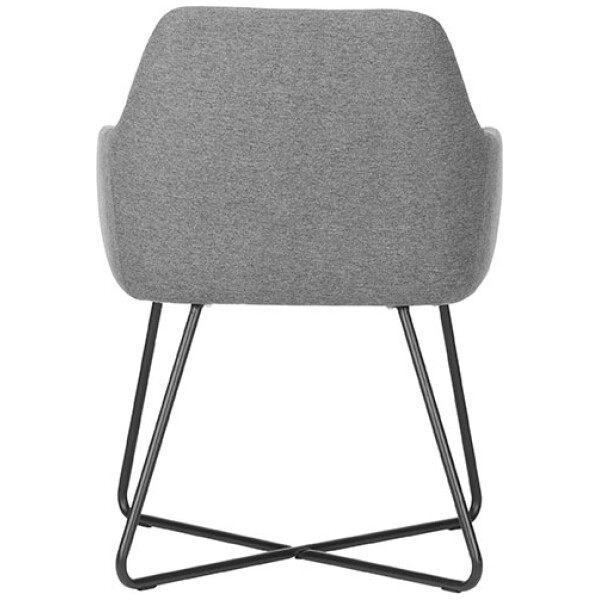 silla tipo sillo chico moderno con base cruzada ideal para visita, sala de espera o cualquier espacio minimalista