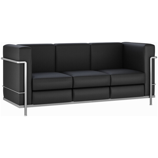 Sofá Cubic Estilo Le Corbusier 3P