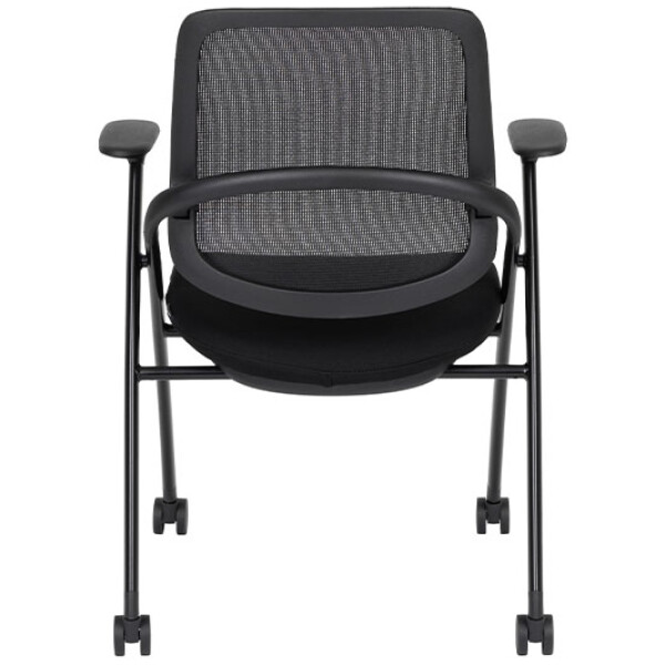 Silla Track Negra Base Rodajas - Imagen 2