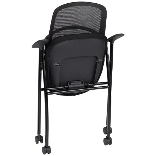 Silla Track Negra Base Rodajas - Imagen 3