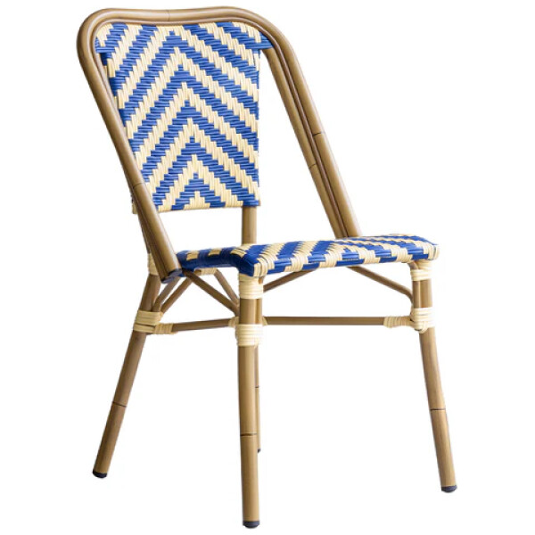 Silla Rattan French Cube Ratan Estilo Bistro Frances Metal Francesa