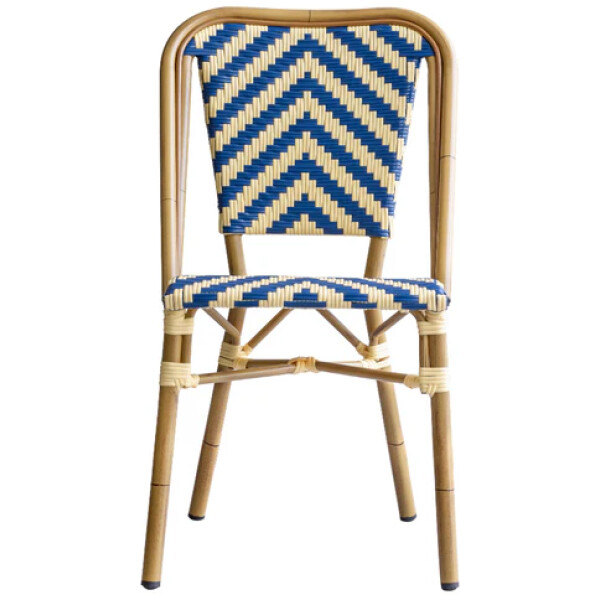 Silla Rattan French Cube Ratan Estilo Bistro Frances Metal Francesa - Imagen 3