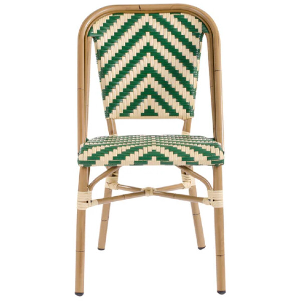 Silla Rattan French Cube Ratan Estilo Bistro Frances Metal Francesa - Imagen 5