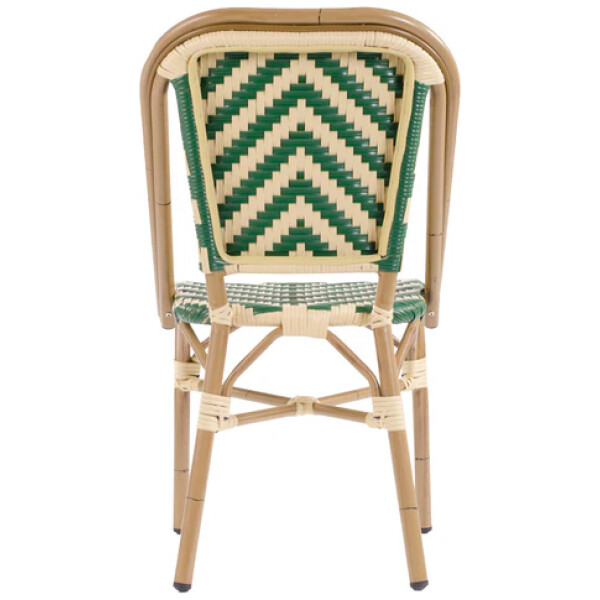 Silla Rattan French Cube Ratan Estilo Bistro Frances Metal Francesa - Imagen 7