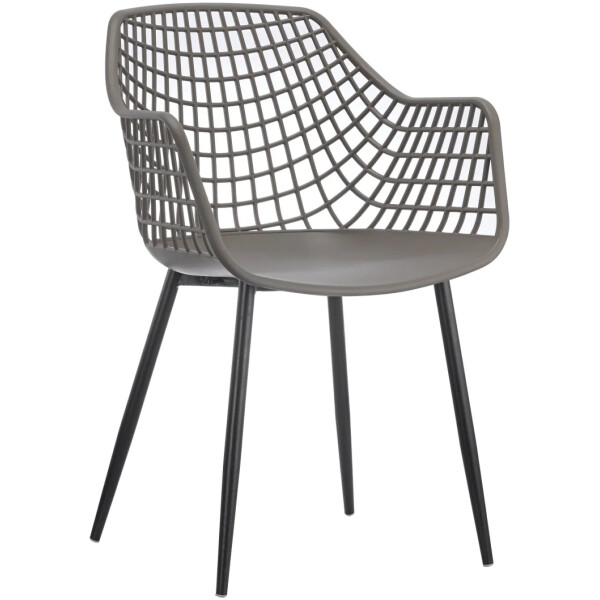 Silla Backer CB PP polipropileno pata de metal exterior o interior - Imagen 3