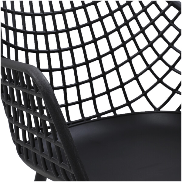 Silla Backer CB PP polipropileno pata de metal exterior o interior - Imagen 9