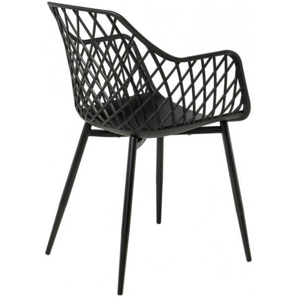 Silla Backer CB PP polipropileno pata de metal exterior o interior - Imagen 2