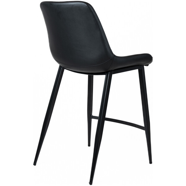 Banco Hope Piel Pu Fijo Pata Metal  Negro / Gris - Imagen 6