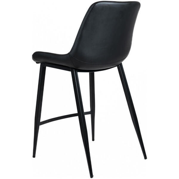 Banco Hope Piel Pu Fijo Pata Metal  Negro / Gris - Imagen 5