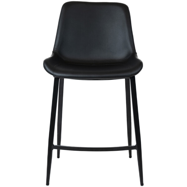 Banco Hope Piel Pu Fijo Pata Metal  Negro / Gris - Imagen 3