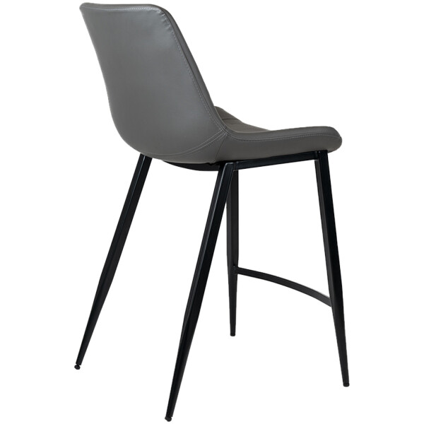 Banco Hope Piel Pu Fijo Pata Metal  Negro / Gris - Imagen 14
