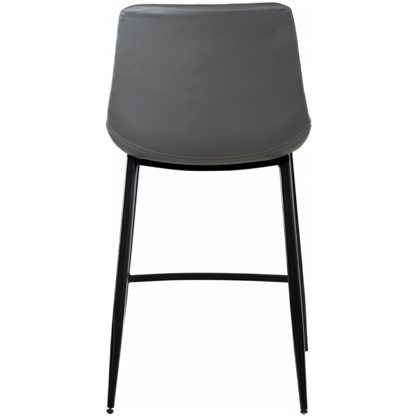 Banco Hope Piel Pu Fijo Pata Metal  Negro / Gris - Imagen 2