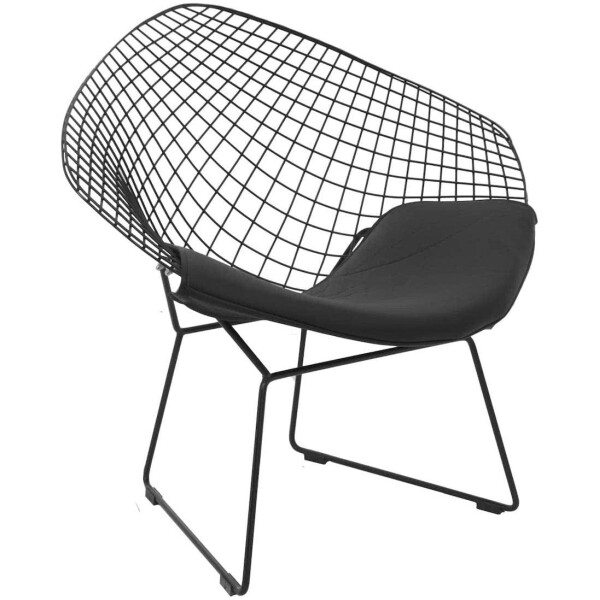Silla Bertoia Diamond Rep negra - Imagen 3