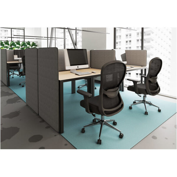 Silla Semi Ejecutiva Athelier OHE-903 Negro - Imagen 5