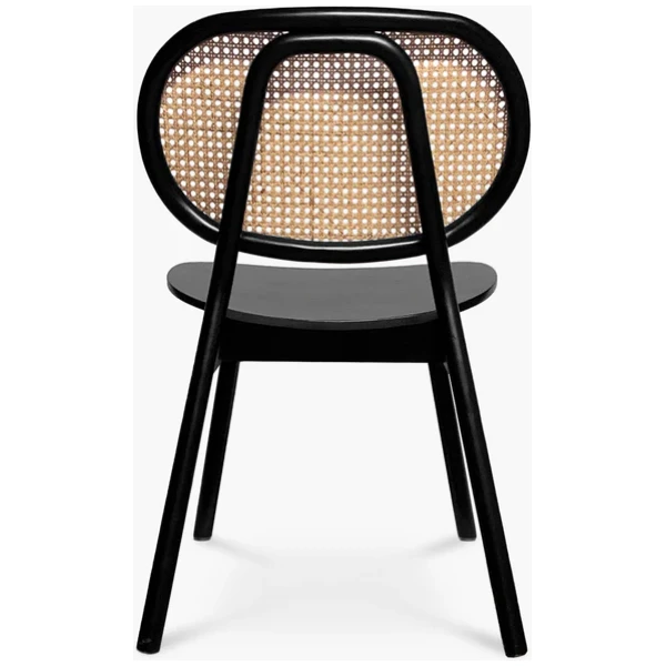 Silla Savage Bejuco Natural Madera haya Negra rattan - Imagen 5