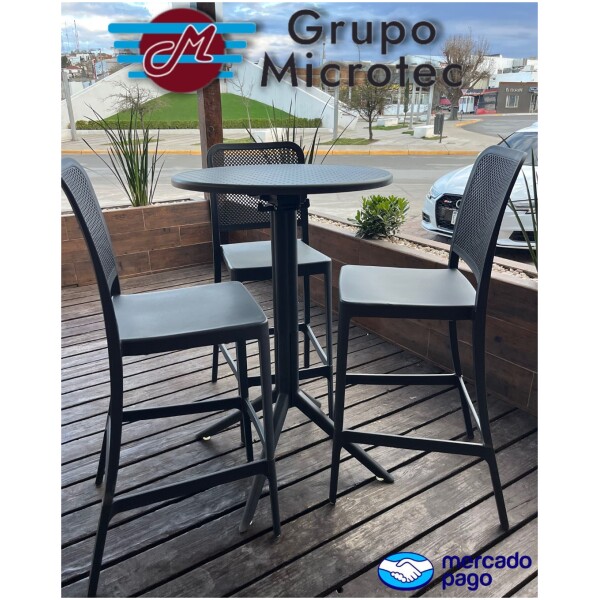 mesa alta periquera de plastico para exterior restaurant bar barra de comida plegable