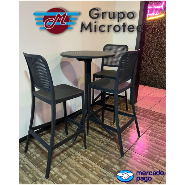 mesa alta periquera de plastico para exterior restaurant bar barra de comida plegable
