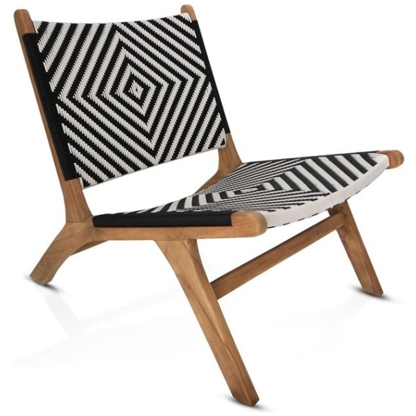 Sillón Ratan Chi-7 Rattan Sintetico Sillon Teca silla diamante